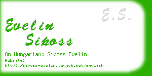 evelin siposs business card